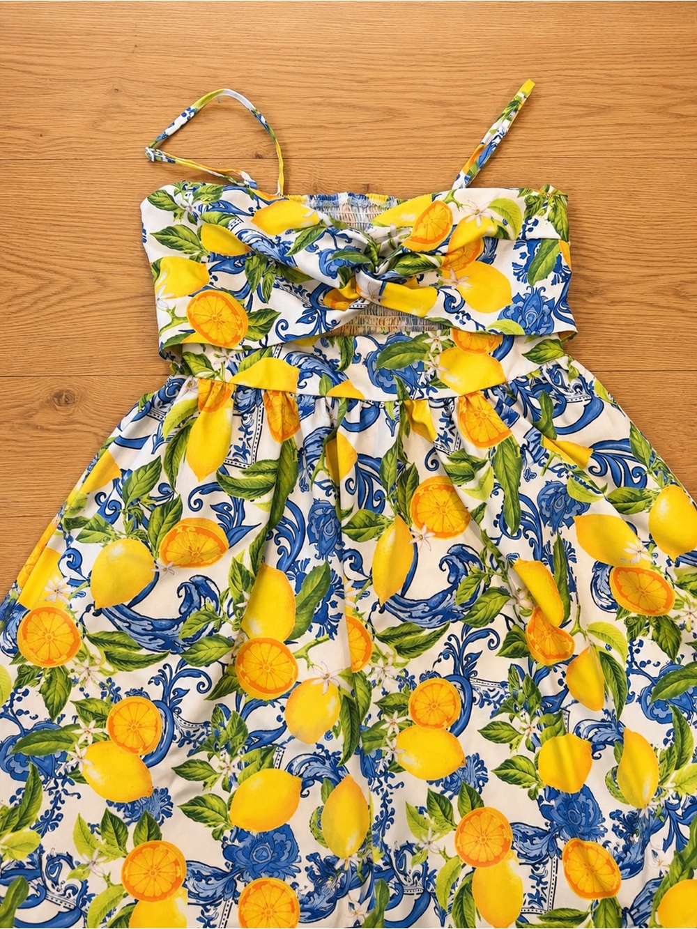 🍋 Women’s Lemon Print Sundress – Bright & Flirty! - Picture 3 of 6